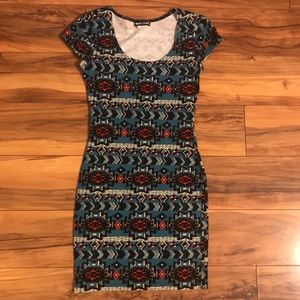Print Body Con Dress